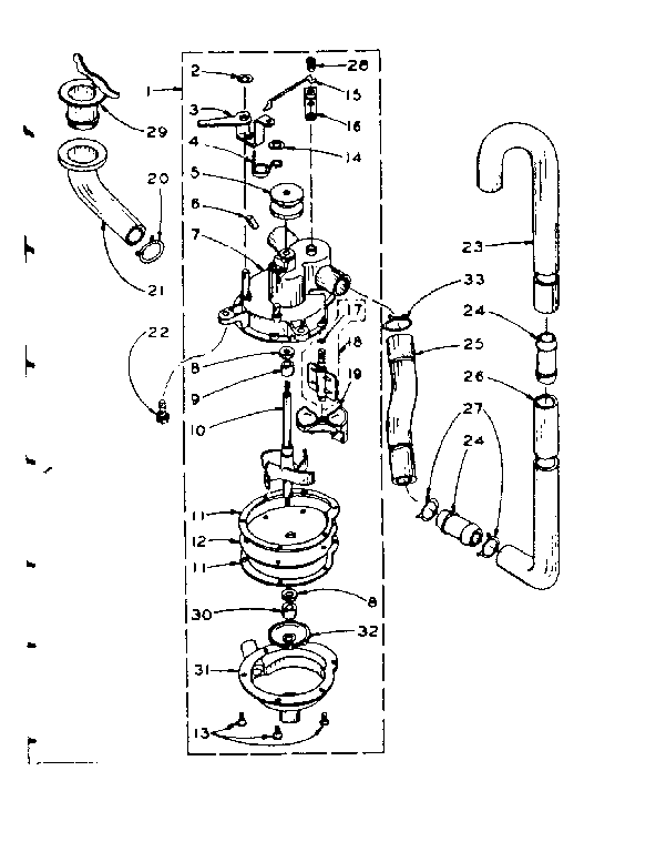 Kenmore 1105904110 water system diagram