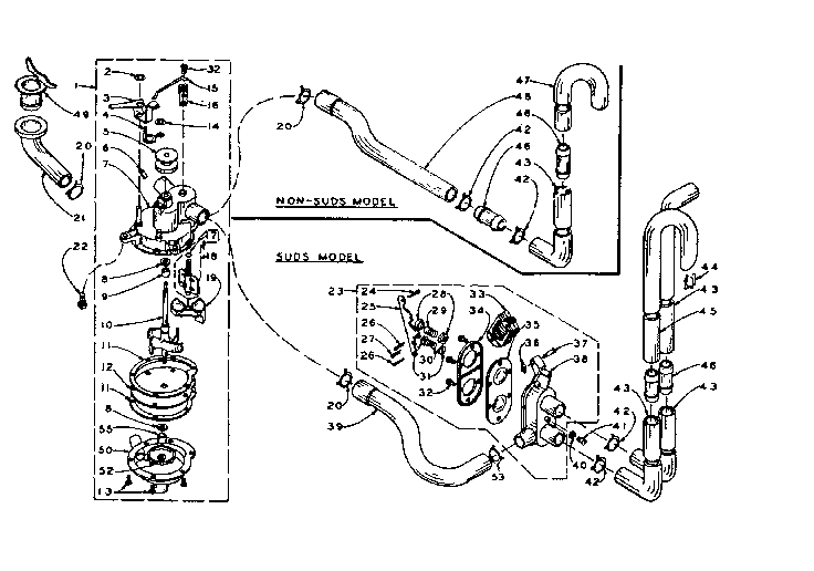 Kenmore 1105905500 water system diagram