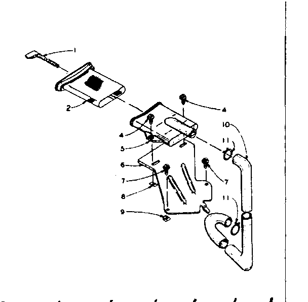 Kenmore 1105905500 filter assembly diagram