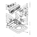 Kenmore 1105904553 top and console assembly diagram