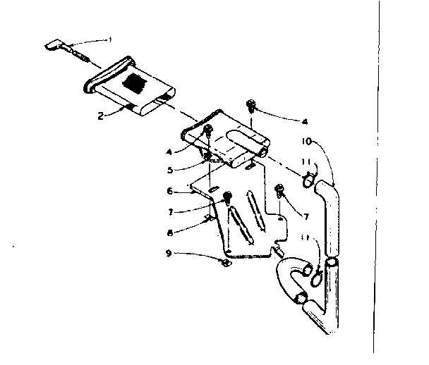 Kenmore 1105905701 filter assembly diagram