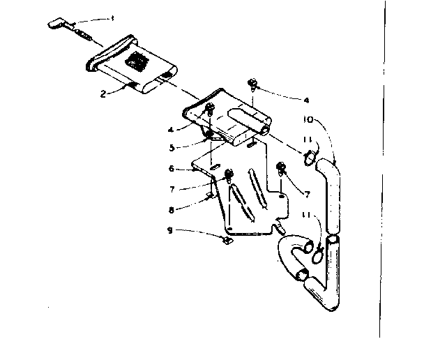 Kenmore 1105904753 filter assembly diagram
