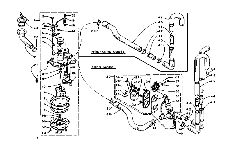 Kenmore 1105904710 water system diagram
