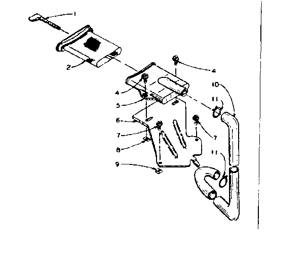 Kenmore 1105904711 filter assembly diagram