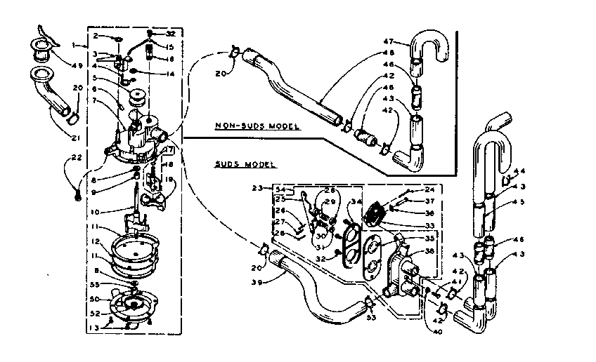 Kenmore 1105904712 water system diagram