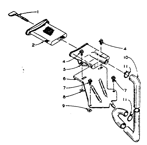 Kenmore 1105904800 filter assembly diagram