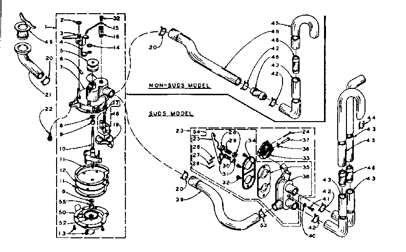 Kenmore 1105904853 water system diagram