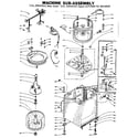 Kenmore 1105904951 machine sub-assembly diagram