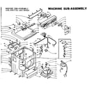 Kenmore 1105907721 machine sub-assembly diagram