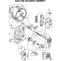 Kenmore 1105907721 base and bulkhead assembly diagram