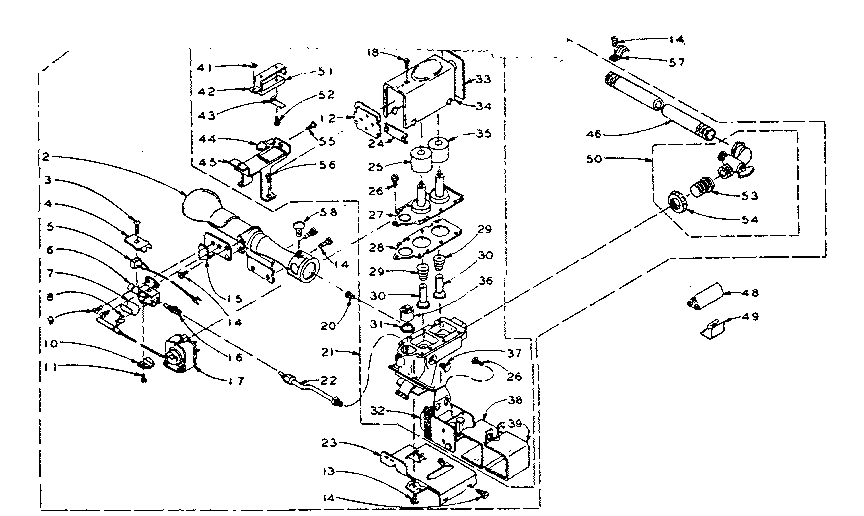Kenmore 1105907951 white rodgers burner assembly diagram