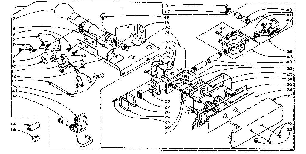 Kenmore 1105907951 dole burner assembly diagram