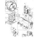 Kenmore 1105908501 base and bulkhead assembly diagram