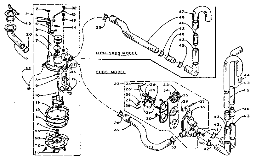 Kenmore 1105914450 water system diagram