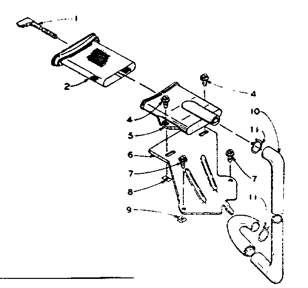 Kenmore 1105915401 filter assembly diagram