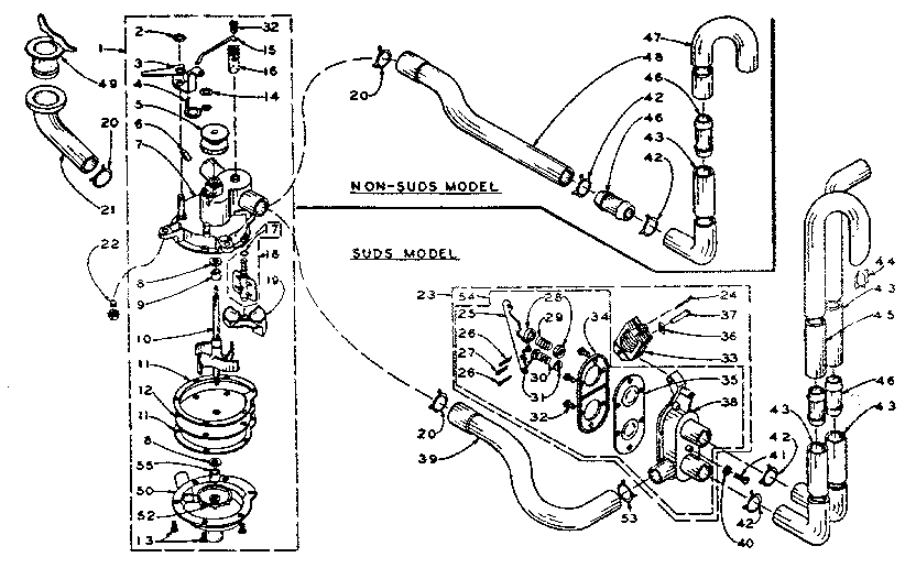 Kenmore 1105914500 water system diagram