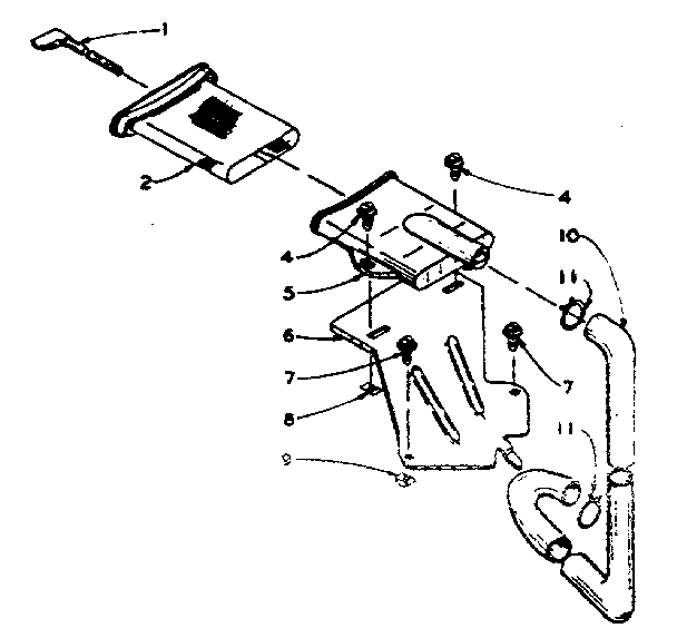 Kenmore 1105914500 filter assembly diagram