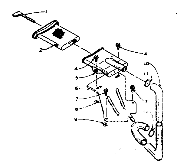 Kenmore 1105914501 filter assembly diagram