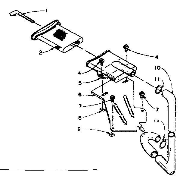 Kenmore 1105914602 filter assembly diagram