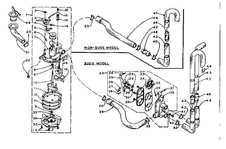 Kenmore 1105914610 water system diagram
