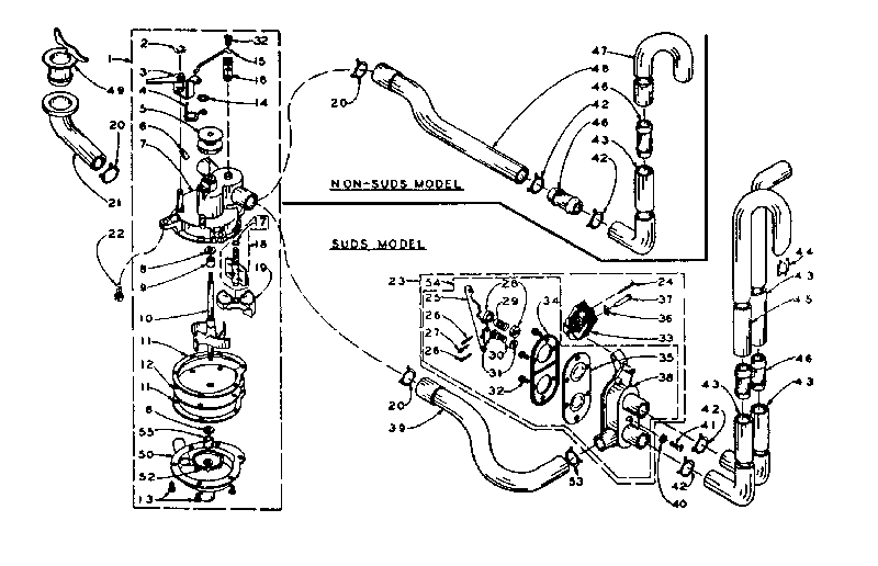 Kenmore 1105915662 water system diagram