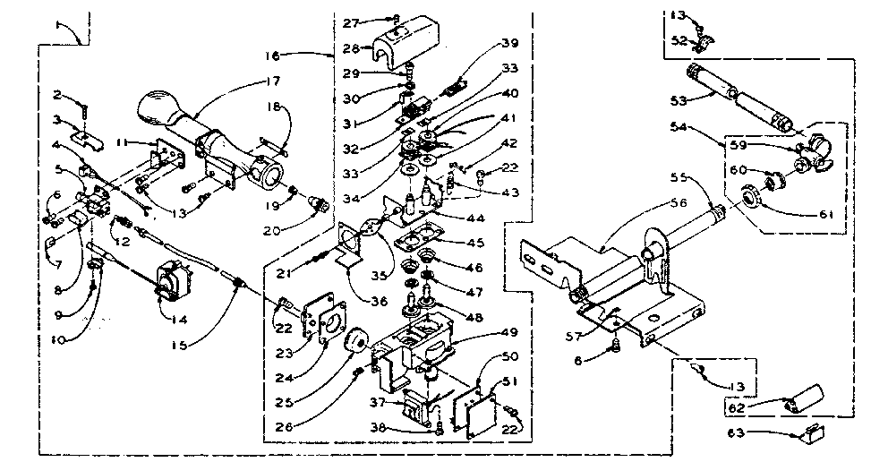 Kenmore 1105917620 whirlpool burner assembly(white rodgers pilot) diagram
