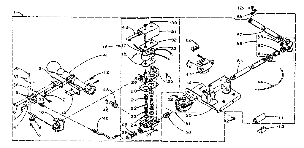 Kenmore 1105917630 white rodgers burner assembly diagram