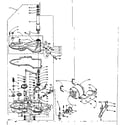 Kenmore 1106002801 worm gear case and motor assembly diagram