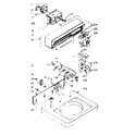 Kenmore 1106003001 top and console assembly diagram