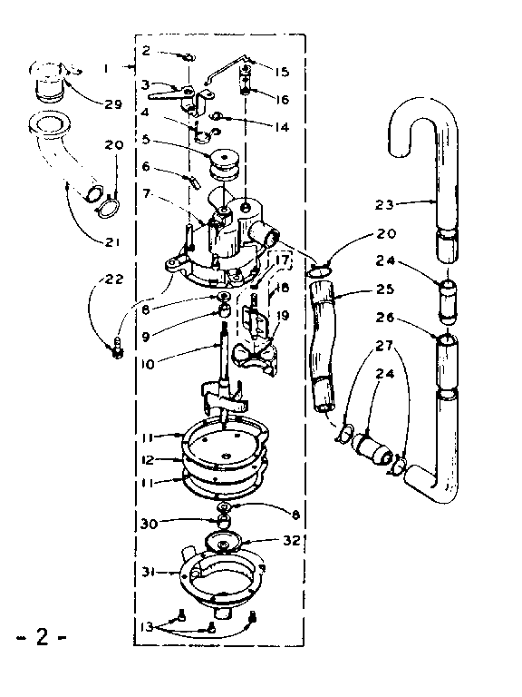 Kenmore 1106004100 water system diagram