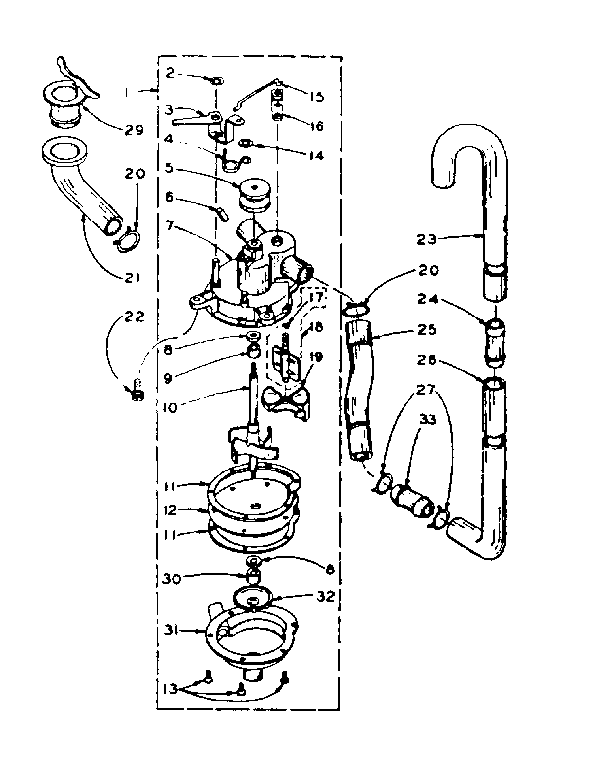 Kenmore 1106004201 water system diagram