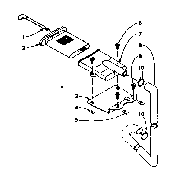 Kenmore 1106005210 filter assembly diagram