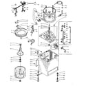 Kenmore 1106005450 machine sub-assembly diagram
