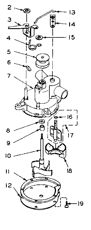 Kenmore 1106004431 pump assembly diagram