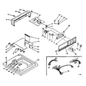 Kenmore 1106004440 top and control assembly diagram
