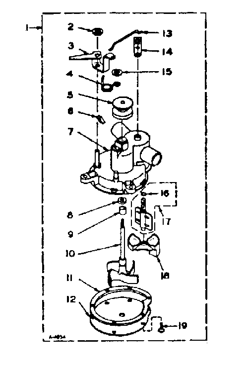 Kenmore 1106004440 pump assembly diagram