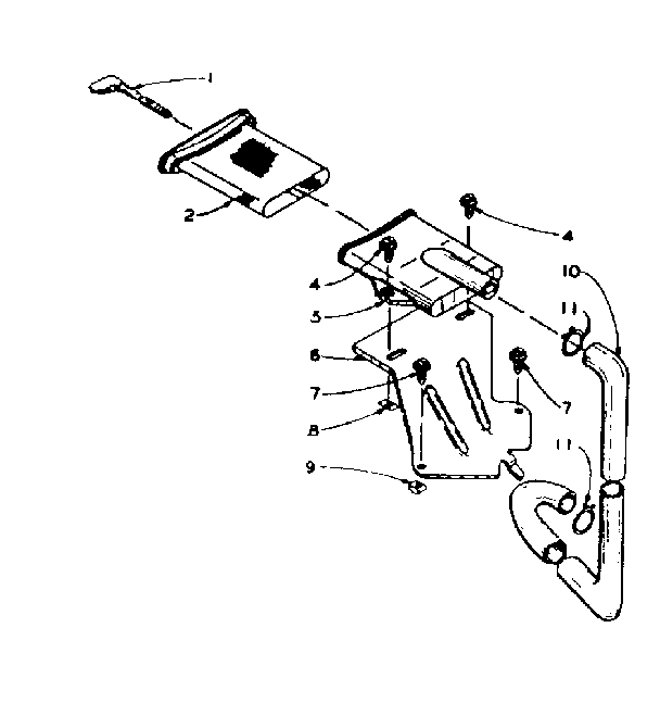 Kenmore 1106005552 filter assembly diagram
