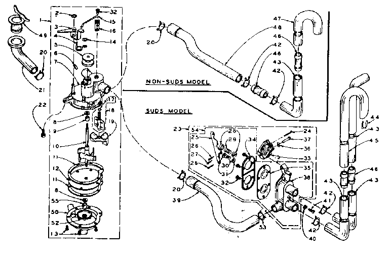 Kenmore 1106004650 water system diagram