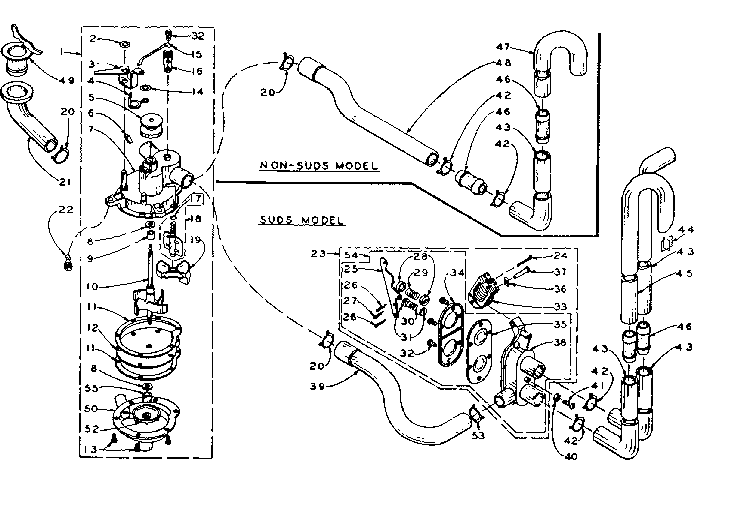 Kenmore 1106005651 water system diagram