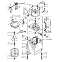 Kenmore 1106005752 machine sub-assembly diagram