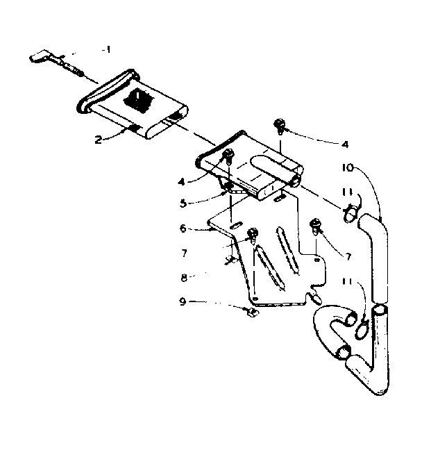 Kenmore 1106005702 filter assembly diagram