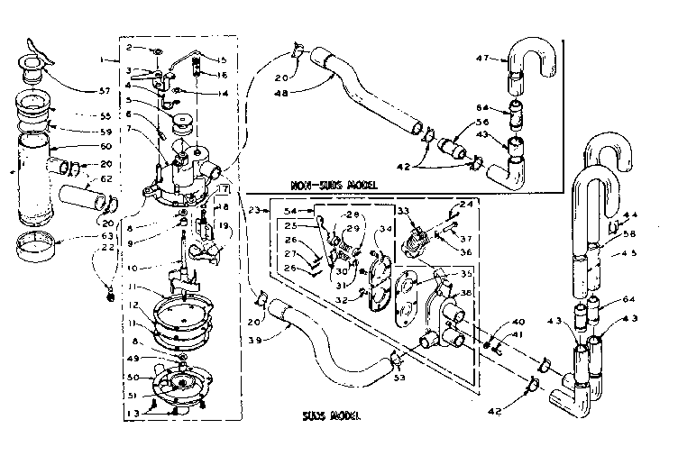 Kenmore 1106004703 water system diagram