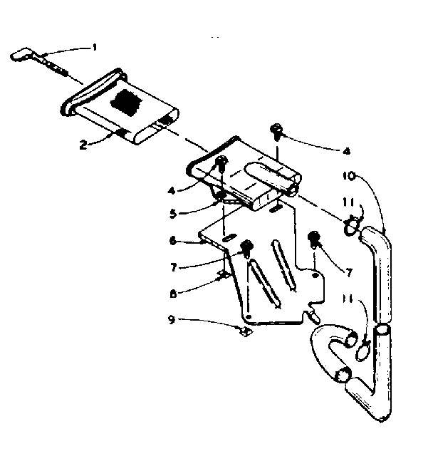 Kenmore 1106004703 filter assembly diagram