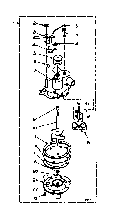 Kenmore 1106005762 pump assembly diagram