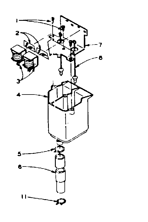 Kenmore 1106005852 dispenser assembly diagram