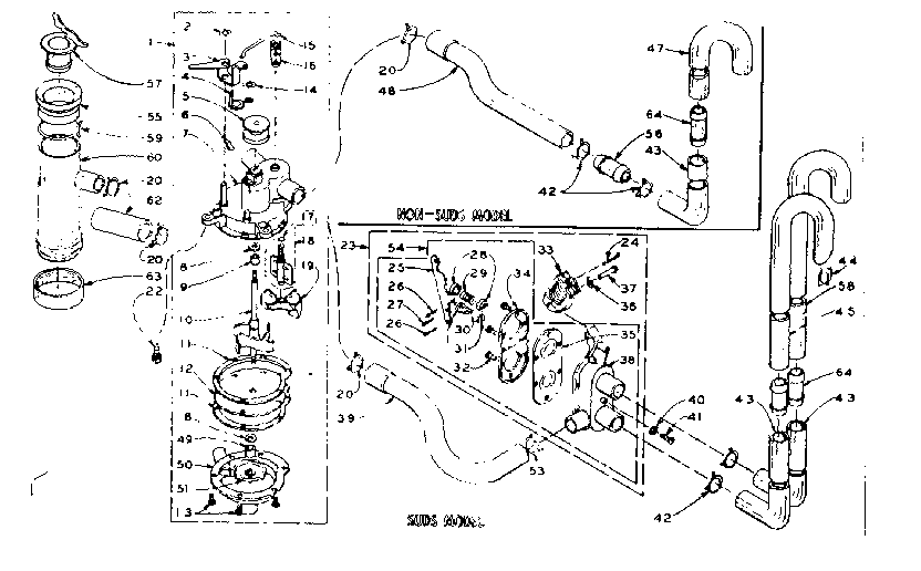Kenmore 1106004854 water system diagram
