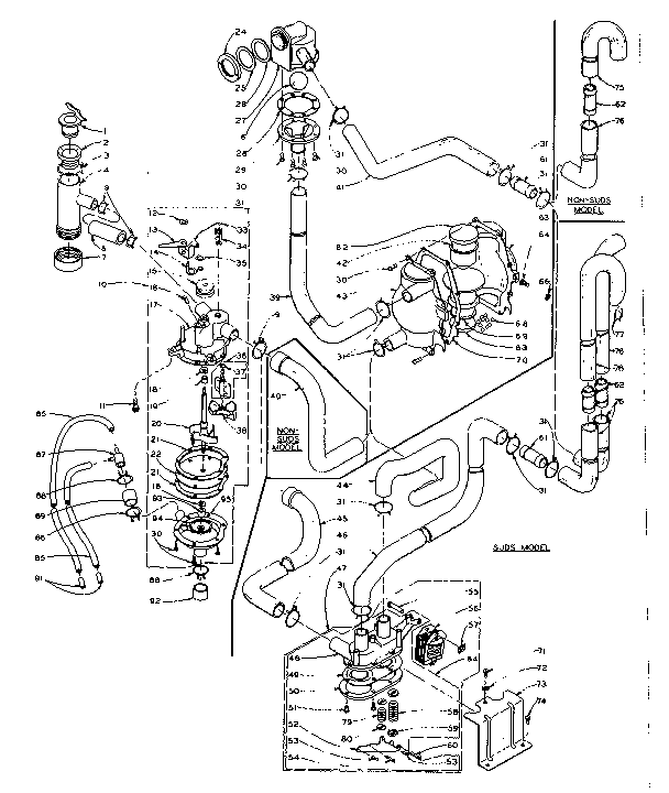 Kenmore 1106005952 water system diagram