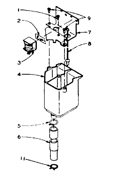 Kenmore 1106005952 dispenser assembly diagram