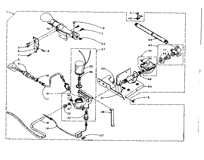 Kenmore 1106007400 basoid burner assembly diagram