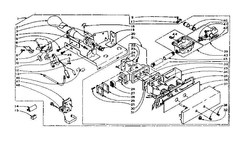 Kenmore 1106007500 dole burner assembly diagram